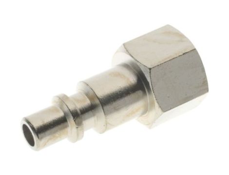 Adapter gwintowany prosty gwint – rura RS PRO 1/4 in Female rodzaj Żeński Gwintowany, rura Mosiądz niklowany 1/4in