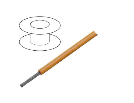 3048-OR005 Przewód HookUp Wire linka Cu 28AWG PVC pomarańczowy 300V 30,5m
