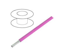 3050-PK001 Przewód HookUp Wire linka Cu 24AWG PVC różowy 300V 305m