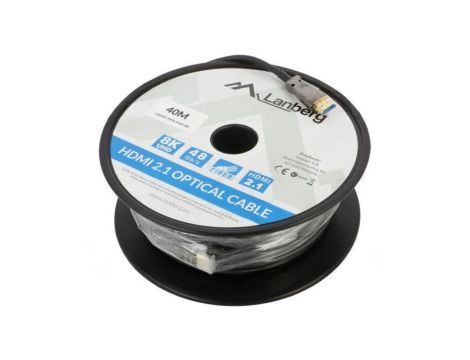 CA-HDMI30FB-0400BK Kabel HDMI wtyk z obu stron PVC HDMI 2.1 Dł: 40m czarny