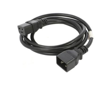CA-C19E10CC-0018BK Kabel IEC C19 żeński,IEC C20 męski PVC Dł: 1,8m czarny