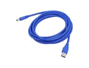 CA-US3E10CC-0030B Kabel USB 3.0 USB A gniazdo,USB A wtyk złocony 3m niebieski