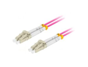 FO-LULUMD41-0050VT Patch cord światłowodowy OM4 LC/UPC,z obu stron 5m LSZH