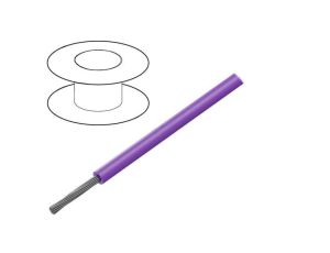 2841/7-VI001 Przewód HookUp Wire linka Cu 30AWG PTFE fioletowy 250V 305m