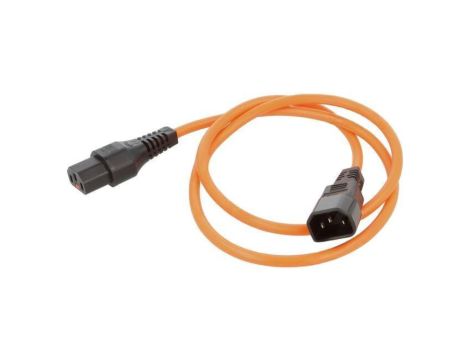 SCHAFFNER-816473 Kabel IEC C13 żeński, IEC C14 męski 1m z blokadą IEC LOCK