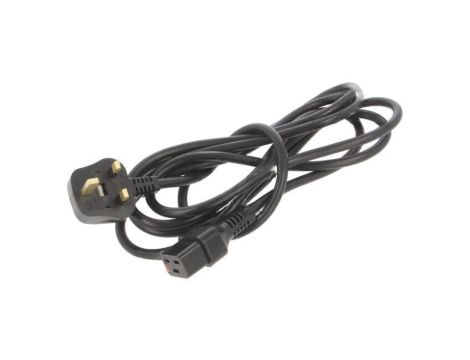 SCHAFFNER-821598 Kabel BS 1363 (G) wtyk, IEC C19 żeński 3m z blokadą IEC LOCK