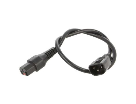 SCHAFFNER-816471 Kabel IEC C13 żeński, IEC C14 męski 0,5m z blokadą IEC LOCK