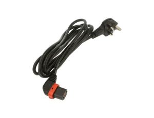 SCHAFFNER-821099 Kabel BS 1363 (G) wtyk, IEC C13 żeński kątowy prawy 3m