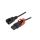 SCHAFFNER-815244 Kabel IEC C13 żeński, IEC C14 męski 3m z blokadą IEC LOCK+