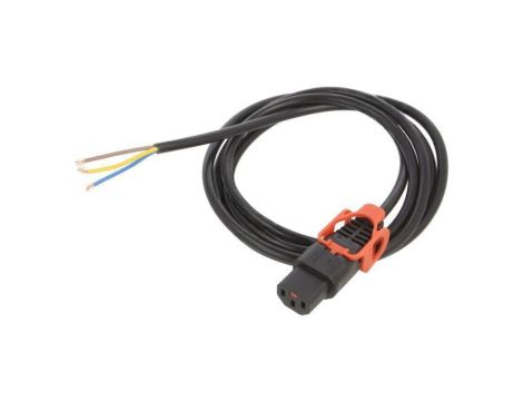 SCHAFFNER-814695 Kabel IEC C13 żeński 2m z blokadą IEC LOCK+