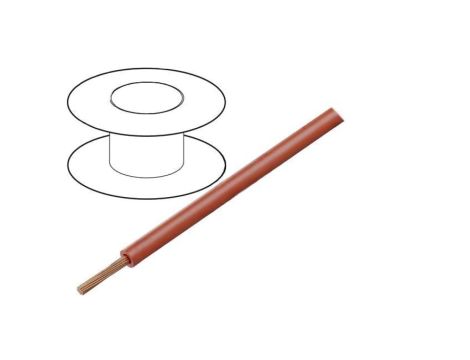 5853/19-RD001 Przewód HookUp Wire linka Cu 26AWG PTFE czerwony 600V 305m