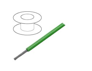 3070-GR005 Przewód HookUp Wire linka Cu 24AWG PVC zielony 600V 30,5m