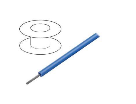 422010-BL005 Przewód HookUp Wire linka Cu 20AWG PVC niebieski 300V 30,5m