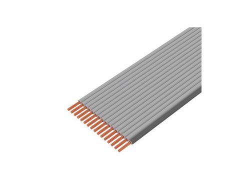 3754-16 Przewód o dł 30,5m wstążkowy 0,635mm linka Cu nieekranowany PVC szary