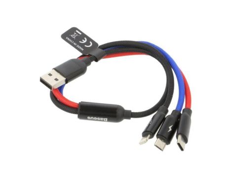 Kabel High Speed,USB 2.0 0,3m czarny tekstylny CAMLT-ASY01