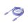Kabel USB 2.0 USB C wtyk z obu stron 2m fioletowy tekstylny CAJY000705