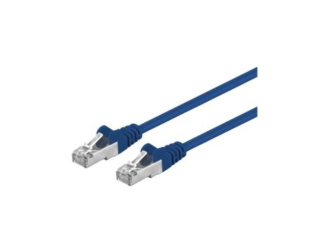 Patchcord FTP kat.5e kabel sieciowy LAN 2x RJ45 linka niebieski 2m Goobay