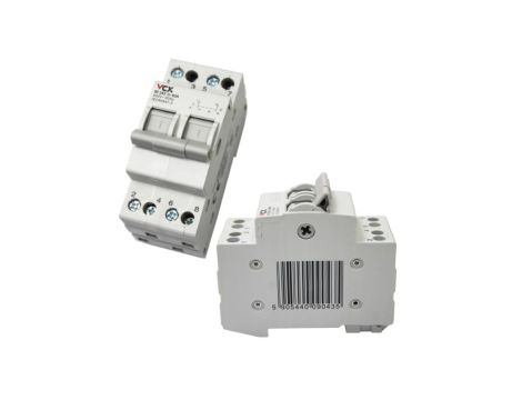 Przełącznik Instalacyjny Wyboru Zasilania Sieć-Agregat Modułowy 2P 63A VCX