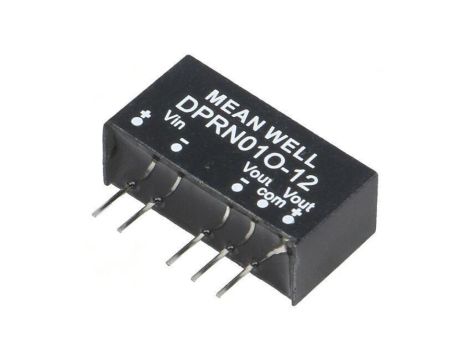 Przetwornica DC/DC 1W 45, 6-52, 8VDC 12VDC SIP6 THT DPRN01O-12