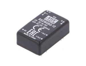 Przetwornica DC/DC 8W 18-75VDC 12VDC Iwyj 0-666mA RSDW08G-12