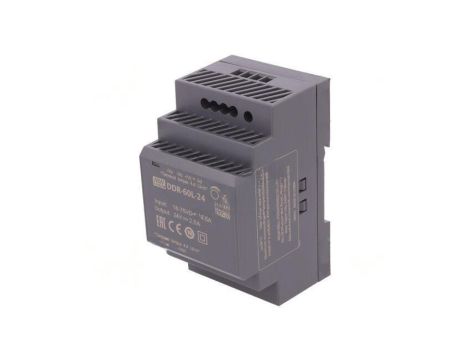 Przetwornica DC/DC 60W 18-75VDC 24VDC Iwyj 2, 5A DDR-60L-24