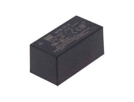 Przetwornica AC/DC 15W 80-264VAC 15VDC Iwyj 1A OUT 1 MPM-15-15