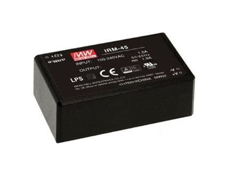 Przetwornica AC/DC 40W 85-264VAC 5VDC Iwyj 8000mA OUT 1 IRM-45-5