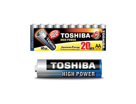 Baterie Alkaliczne TOSHIBA HIGH POWER LR6 AA 1,5V PACK 20szt