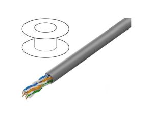 LCU5-12CU-0305.S Przewód U/UTP 4x2x25AWG Cat: 5e Cu PVC szary 305m
