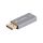 AD-DP-HD-01 Adapter DisplayPort wtyk,HDMI gniazdo aluminium srebrny