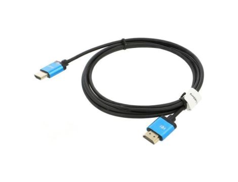 CA-HDMI22CU-0018BK Kabel HDMI wtyk z obu stron PVC HDMI 2.0,slim Dł: 1,8m czarny