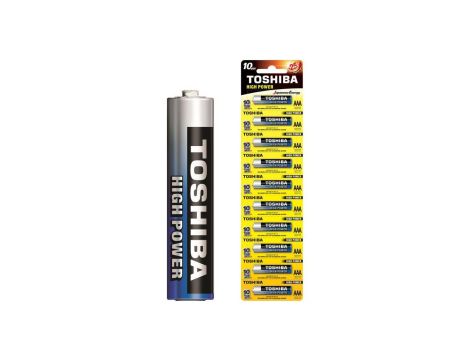 Baterie Alkaliczne TOSHIBA HIGH POWER LR03 AAA 1,5V STICKER 10szt