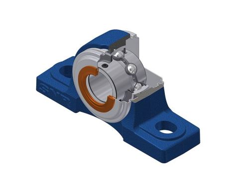 NTN -  Zespół z oprawążeliwną z osłoną blaszaną przelotową 65 x 0 x 0