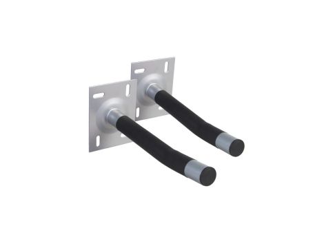 Komplet 2 uchwytów ściennych Maclean, na opony, koła, drabinę, rower, stalowy, max. obciążenie 100kg/1 uchwyt, MC-438