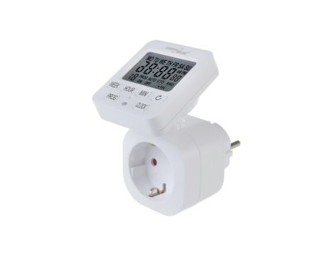 Włącznik czasowy - timer cyfrowy GreenBlue, max. obciążenie 16A, IP20, GB605 F
