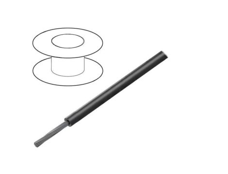 1857-BK005 Przewód HookUp Wire linka Cu 18AWG PVC czarny 600V 30,5m