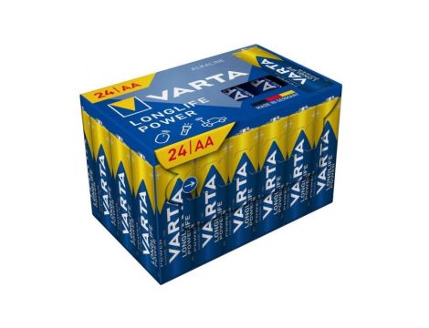 BATERIE ALKALICZNE VARTA R6 (AA) LONGLIFE POWER 24szt NEW