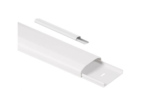 Listwa maskująca do kabli Maclean MC-694 W 60x20x250mm plastik systemowa MC-694