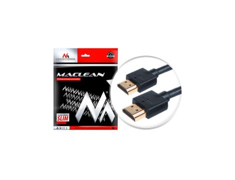 Przewód HDMI-HDMI ULTRA SLIM v1.4 1m Maclean MCTV-701 A-A MCTV-701