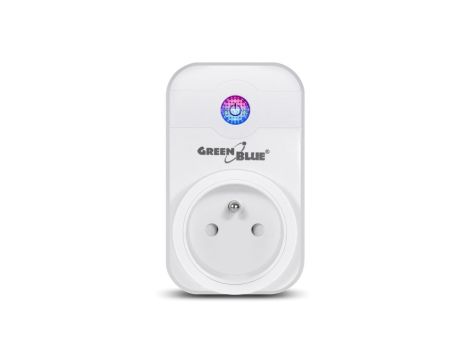 Zdalnie sterowane gniazdko WiFi Android iOS Alexa Google Home timer GreenBlue GB155 max 2300W 8 programów GB155