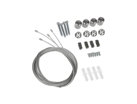 Zestaw linek do paneli LED Maclean, do montażu paneli LED, pasuje do paneli 595x595mm oraz 1195x295mm, długość 1m, MCE541