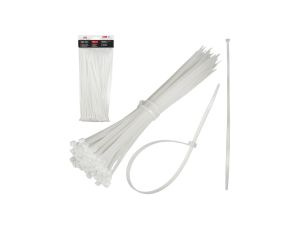 Maclean MCTV-462 W - białe, opaski zaciskowe, 2.5x200mm