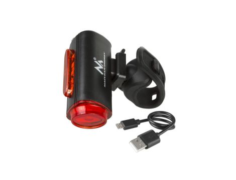 Lampka rowerowa LED Maclean, wbudowany akumulator, tylna z obrysem, Li-Poly 3.7V 700mAh, MCE317
