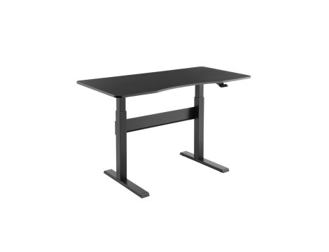 Biurko stolik Maclean, sprężyna gazowa, regulacja wysokości, do pracy stojąco siedzącej, max wys 115cm, MC-887