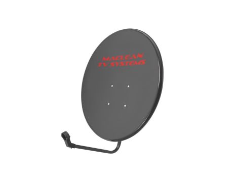 Antena satelitarna Maclean TV System, stal fosforowana, grafit, 80cm, MCTV-928