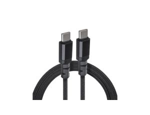 Kabel 2 x USB-C 100W Maclean, wspierający PD, przesył danych do 10Gbps, 5A, , czarny, dł. 2m, MCE492