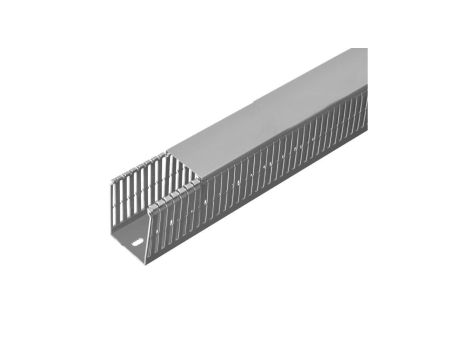 Kanał grzebieniowy 40x40mm samogasnący szary korytko kablowe z pokrywą PV ELETTROCANALI