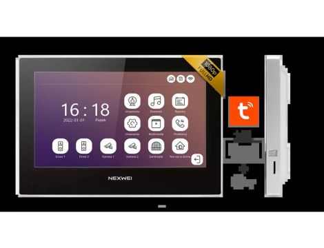 NW-AVI-9S-BW Wideodomofon jednorodzinny 7 monitor z Wifi i obsługą przez smartfona, Tuya