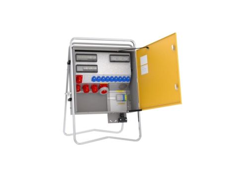 Rozdz. budowlana elBOX-XL Z125-012209 IP44, zaciski 5x95 mm2, gn:9xGK 230V 16A 2xCEE 16A 2xCEE 32A 1xCEE 63A 3xRCCB 6kA 76527012