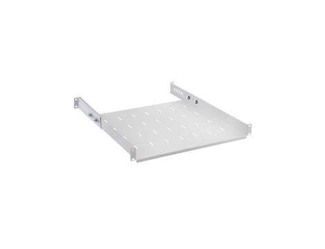 Półka regulowana do szafy RACK 19 cali 1U 450mm szara